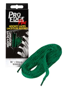 Șireturi de hochei cerate Sportstape  Solid Red Double Tracer Waxed Lace 70S Green
