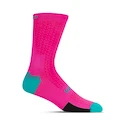Șosete de ciclism Giro HRC  Team Neon Pink/Screaming Teal