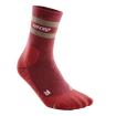 Șosete de compresie pentru femei CEP  80s Mid Cut Berry/Sand