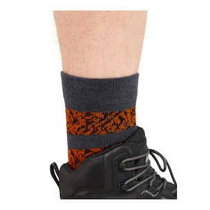 Șosete pentru bărbați Icebreaker Merino Hike+ Light Crew Natural Summit Graphite/Blaze/Black  XL