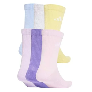 Șosete pentru copii adidas  Cushined Crew Violet Fusion 6 Pack