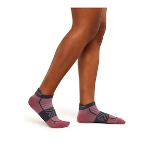 Șosete pentru femei Icebreaker Merino Run+ Ultralight Micro Deco/Graphite  L