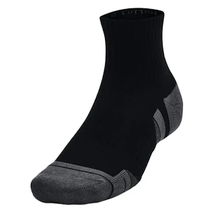 Șosete Under Armour  Performance Cotton 3p Qtr-BLK