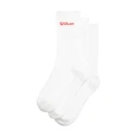 Șosete Wilson  Crew Logo Sock 3 Pack Bright White  S