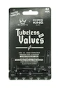 Supapă tubeless PEATY'S  X chris king (mk2) black tubeless valves 42mm (ptv2-42-blk-12)