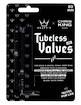 Supapă tubeless PEATY'S  X chris king (mk2) black tubeless valves - 80mm (ptv2-80-blk-12)