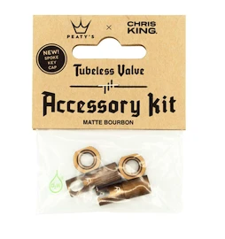 Supapă tubeless PEATY'S X chris king (mk2) bourbon tubeless valves accessory kit (ptv2-accs-brb-12)