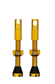 Supapă tubeless PEATY'S X chris king (mk2) gold tubeless valves - 42mm (ptv2-42-gld-12)
