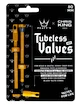 Supapă tubeless PEATY'S  X chris king (mk2) gold tubeless valves - 80mm (ptv2-80-gld-12)