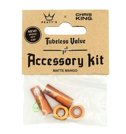 Supapă tubeless PEATY'S X chris king (mk2) mango tubeless valves accessory kit (ptv2-accs-mng-12)