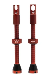 Supapă tubeless PEATY'S X chris king (mk2) red tubeless valves 60mm (ptv2-60-red-12)