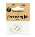 Supapă tubeless PEATY'S  X chris king (mk2) silver tubeless valves accessory kit (ptv2-accs-sil-12)