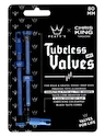Supapă tubeless PEATY'S  X chris king (mk2) turquoise tubeless valves - 80mm (ptv2-80-trq-12)