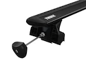 Suport pentru plafon Thule cu EVO WingBar Black Jeep Wagoneer 5-dr SUV cu șarpante integrate pentru plafon 22-24