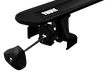 Suport pentru plafon Thule cu EVO WingBar Black Subaru Legacy IV 5-dr Estate cu șarpante integrate pentru plafon 03-09