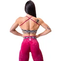 Sutien pentru femei Nebbia NEBBIA x OLYMPIA Washed Open Back Sports Bra LEGACY 779 red