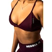 Sutien pentru femei Nebbia STRONG BEAUTY Medium-Support Sports Bra TWIST-KNOT 423 dark red