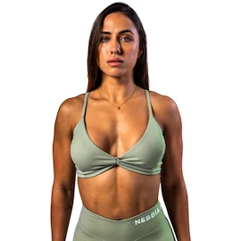 Sutien pentru femei Nebbia STRONG BEAUTY Medium-Support Sports Bra TWIST-KNOT 423 light green