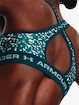 Sutien pentru femei Under Armour  Crossback Mid Print-GRN