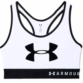 Sutien pentru femei Under Armour Mid Keyhole Graphic White