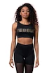 Top pentru femei Nebbia Intense Gold Mesh Mini Top 830 black S