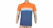 Tricou de ciclism pentru bărbați Sensor  Cyklo Summer Stripe Blue/Orange