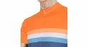 Tricou de ciclism pentru bărbați Sensor  Cyklo Summer Stripe Blue/Orange