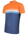 Tricou de ciclism pentru bărbați Sensor  Cyklo Summer Stripe Blue/Orange