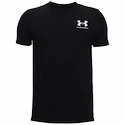 Tricou pentru băieți Under Armour  Sportstyle Left Chest SS Black