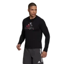 Tricou pentru bărbați adidas  Fast Graphic LS Tee Black