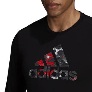 Tricou pentru bărbați adidas  Fast Graphic LS Tee Black