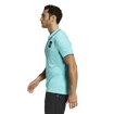 Tricou pentru bărbați adidas  Paris Freelift Polo Aqua