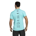 Tricou pentru bărbați adidas  Paris Freelift Polo Aqua