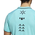 Tricou pentru bărbați adidas  Paris Freelift Polo Aqua