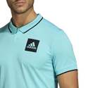 Tricou pentru bărbați adidas  Paris Freelift Polo Aqua