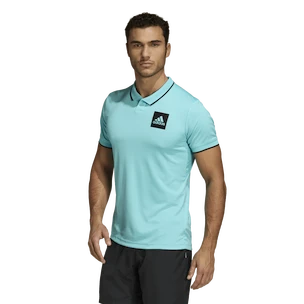Tricou pentru bărbați adidas  Paris Freelift Polo Aqua XXL
