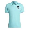 Tricou pentru bărbați adidas  Paris Freelift Polo Aqua XXL