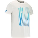 Tricou pentru bărbați Babolat  Exercise Message Tee Men Cannoli Cream