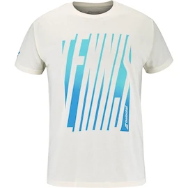Tricou pentru bărbați Babolat Exercise Message Tee Men Cannoli Cream