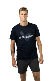 Tricou pentru bărbați Bauer Core SS Lockup Tee Navy