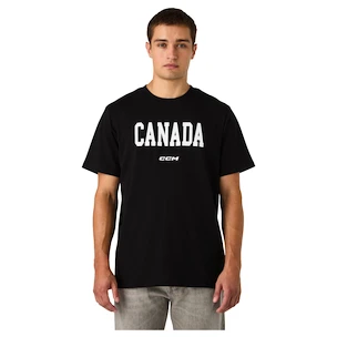 Tricou pentru bărbați CCM  Flag Tee Team CAN Black