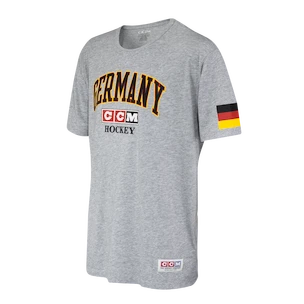 Tricou pentru bărbați CCM  FLAG TEE TEAM GERMANY Athletic Grey M
