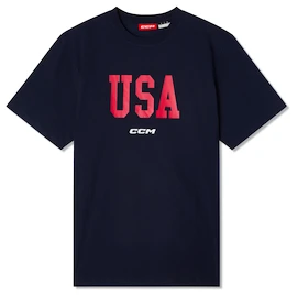 Tricou pentru bărbați CCM Flag Tee Team USA Navy