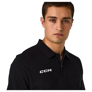 Tricou pentru bărbați CCM  Team Polo Black L