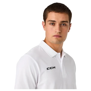Tricou pentru bărbați CCM  Team Polo White