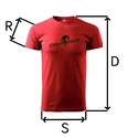 Tricou pentru bărbați Czech Virus  Basic Red