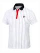 Tricou pentru bărbați Fila  Polo Stripes White/Stripes M