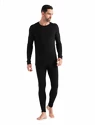 Tricou pentru bărbați Icebreaker  200 Oasis LS Crewe Black