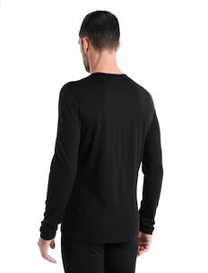 Tricou pentru bărbați Icebreaker  200 Oasis LS Crewe Black