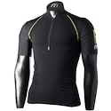 Tricou pentru bărbați Mico M1 Trail Zip Neck Nero III